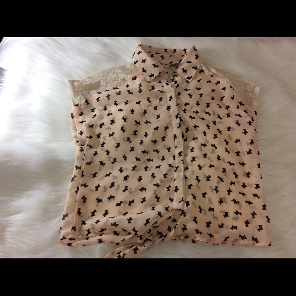 Scooter Brown blouse L